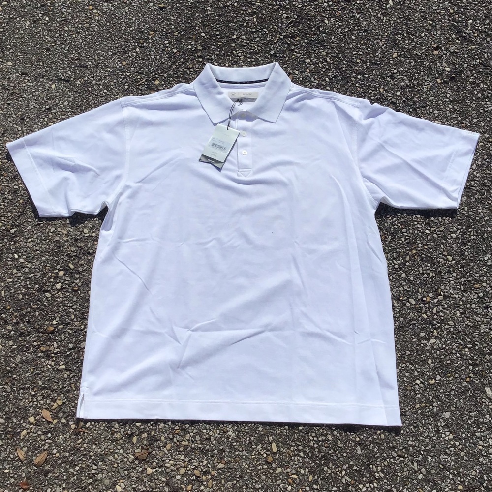Cutter & Buck Men’s Dry Tech Polo Sz XL White